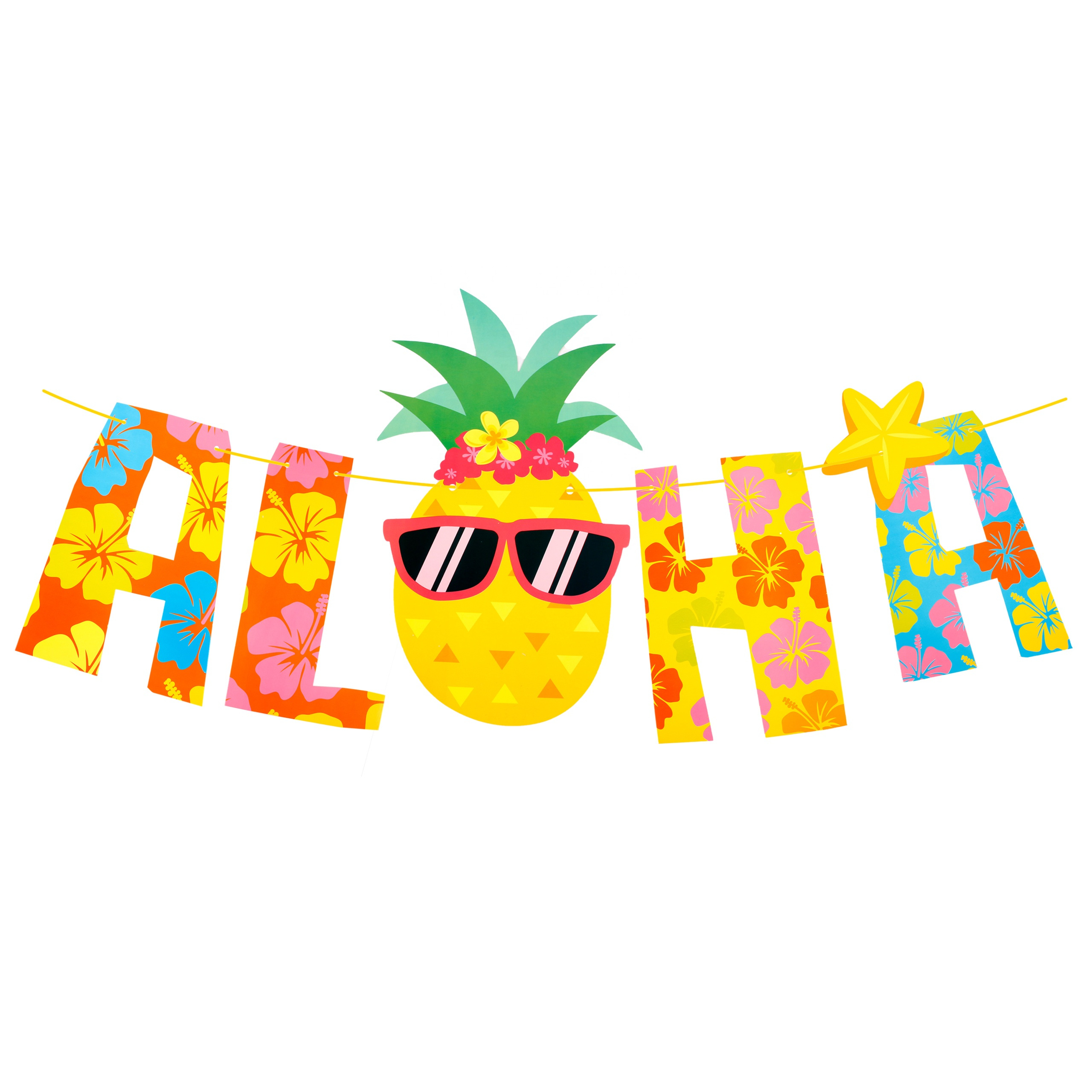 Aloha Ananas Bannersæt